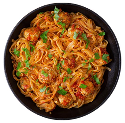 Linguine meatballs